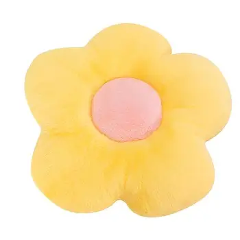 2024 Colorful Little Daisy Flower Throw Plush Pillow Petal Cushion Soft Seat Cushion For Home Office Nap Rest