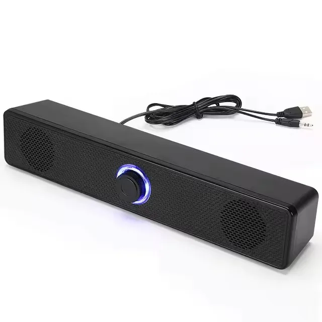 350TS 4D Surround Home Theater Sound System Speaker wired Powered Soundbar for TV Computer & Music with Subwoofer & Stereo Box