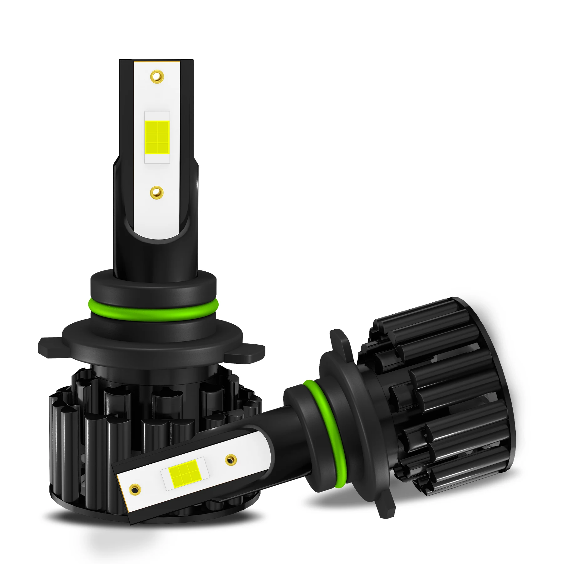 High Power Canbus Z3 Csp Zes Chip H4 H7 H11 9006 9007 Lime Green Light 8000k Aluminum Led Headlights