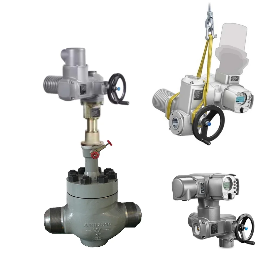 Auma SA multi-turn actuators and LE linear thrust units with AM Actuator control Chinese brand brake valve Auma stock supplier