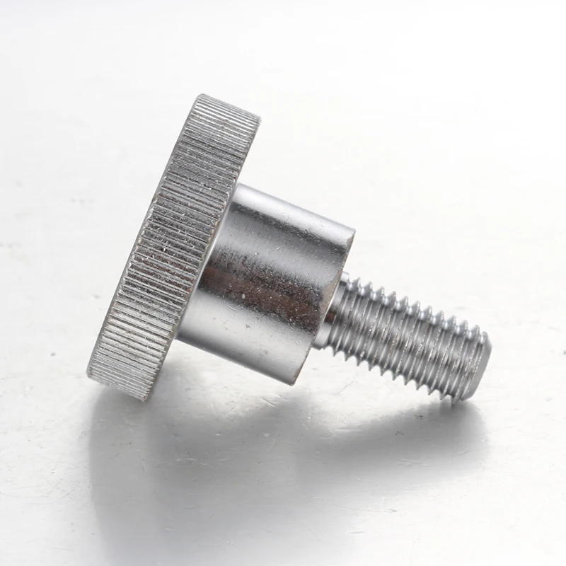 Factory Stainless Steel Flat Head Captive Knurled Thumb Shoulder Screw Step Screw supplier