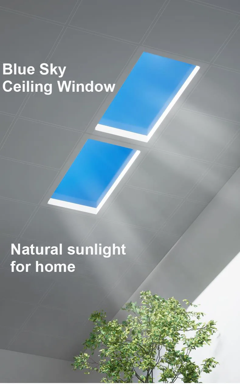 Recessed Square Artificial Blue Sky Light Led Ceiling Panel Fake