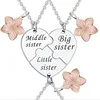 Small size no6 puzzle 3-piece necklace set