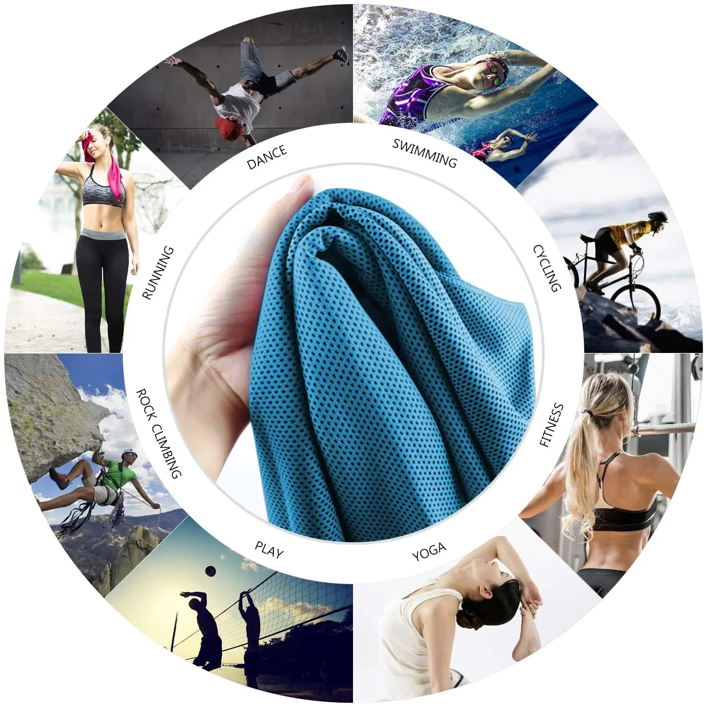 Professional Manufacture Cheap Soft and Quick Dry Ice Cooling Microfiber Sport Towel factory