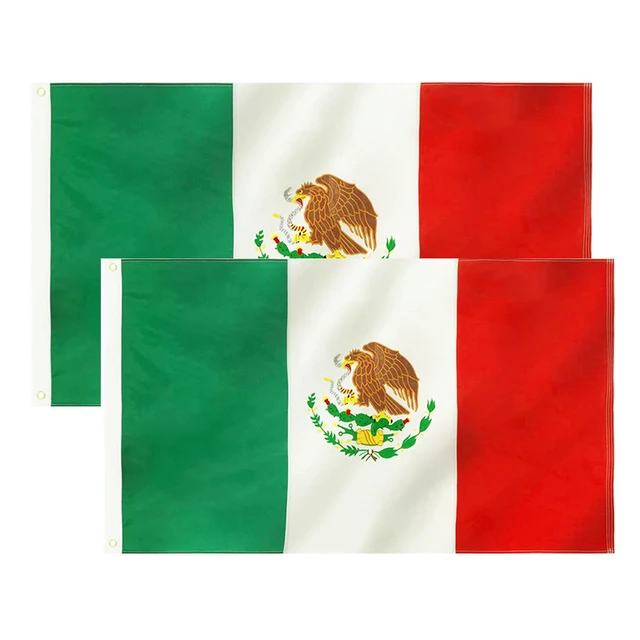 2024 New Product Cheap Mexican National Flags Sublimation Advertisement High Quality Polyester Bandera De Mexico Flag Banner