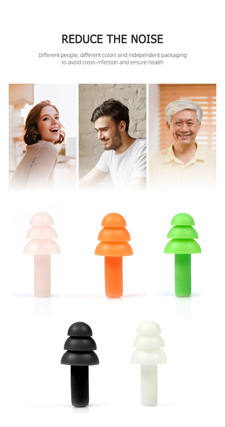 Ear Plug Material Factory Workers Industrial Waterproof Soft TPE Material Ear Plugs With ...