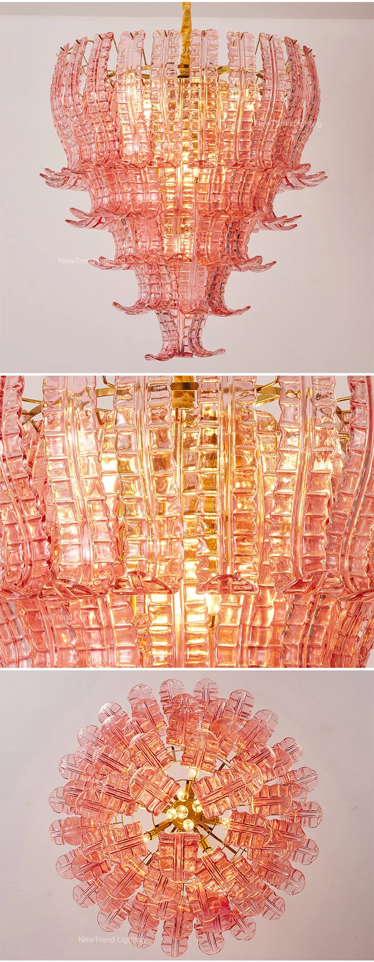 cpl 451 custom vintage style glass pendant lamp  modern led chandelier for bedroom dining  living area-2