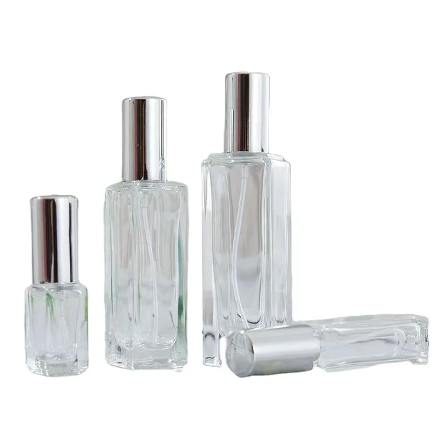 Custom 10ml Pearl White Refillable Perfume Atomizer 2ml Magnetic Glass Mist Spray Bottle for Packaging  Box
