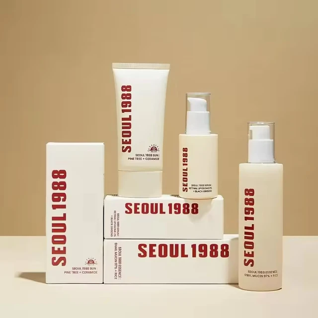 Korea 1988 Skin Care Serum Whitening Hydrating Eye Cream and Facial Serum with Vitamin C 3 Peptides Removes Dark Circles