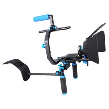 YELANGU Camera DSLR Shoulder Mount Rig With Quick Release Baseplate, Follow Focus, Matte Box detail image