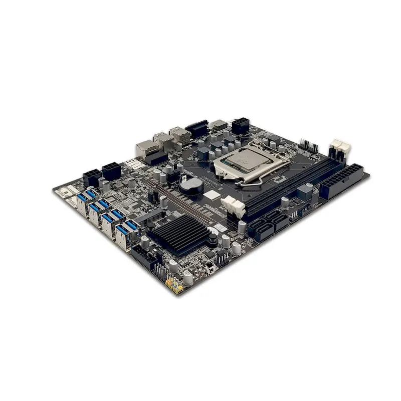 Placa base B75 8USB, compatible con tarjetas gráficas LGA1155
