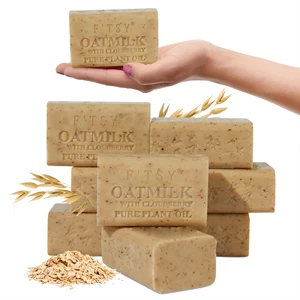 OEM ODM Natural Bar Soap Botanical Soap Oat Milk Cloudberry All Skin Types Women & Men Shea Butter Enriched Oat Milk Soap
