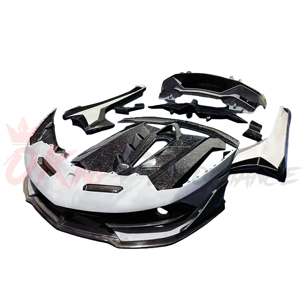 Svj Kit De Corpo Parcial De Fibra De Carbono,Estilo Forjado,Para Aventador  Lamborghini Lp700-4 Lp720 Lp750 Bodykit - Buy Para Lamborghini Aventador  Kit Corpo,Corpo De Fibra De Carbono Kit Bodykits Frente Canards Pára