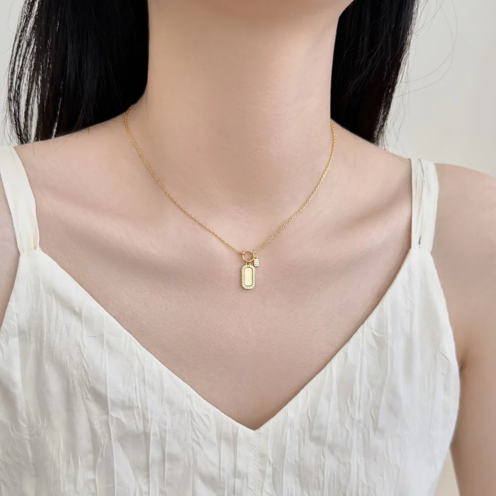 KAKODIY exquisite necklace zircon pendant necklace rhodium 18K gold plated chain necklace women's jewelry gift detail 6