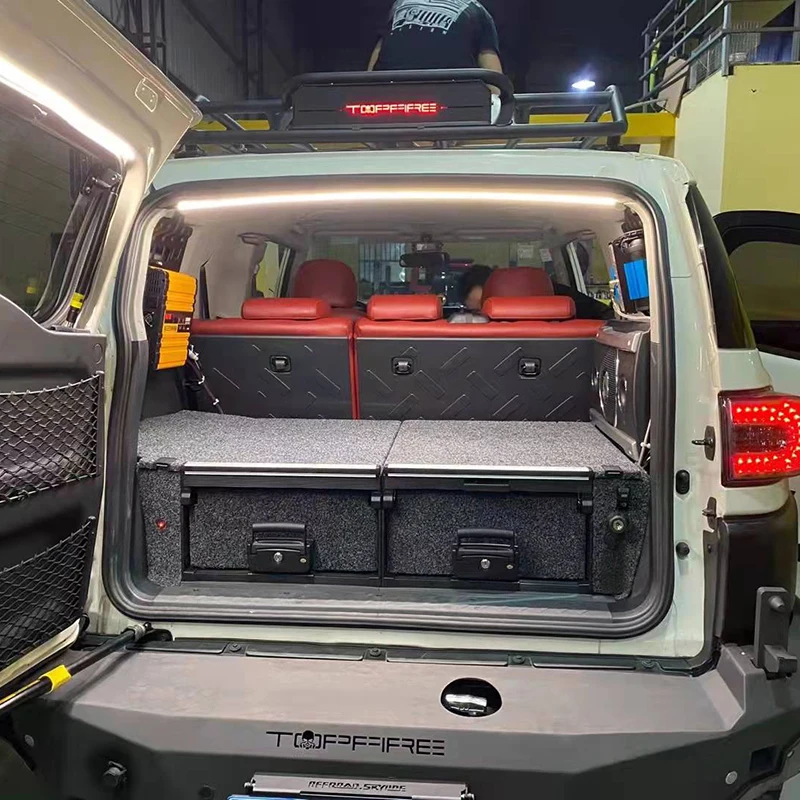 トヨタFJクルーザー用ユニティ4x4オフロードカーバックドロワー 