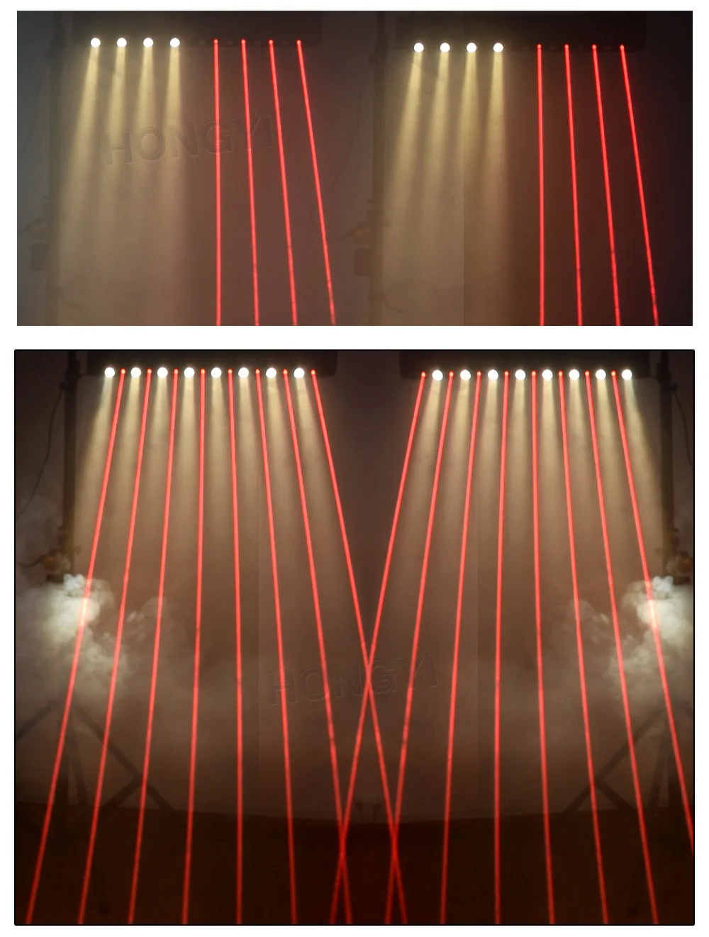 Laser Dj LED Bar Strong Line Moving Head Red Laser Array With LED RGB Color for Party Disco Ktv Bar Club Stage Light