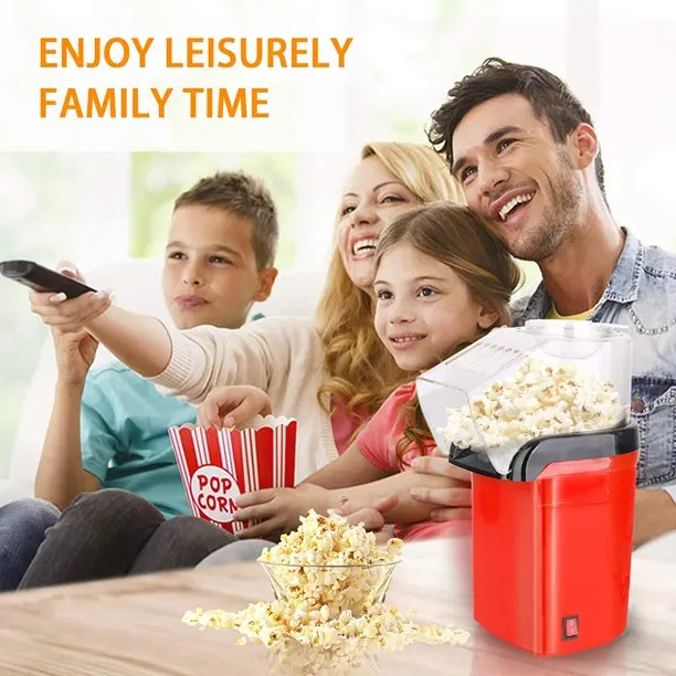 Electric Popcorn Maker Hot Air Blowing Popper Household Automatic Machine  Pop Corn Mesin