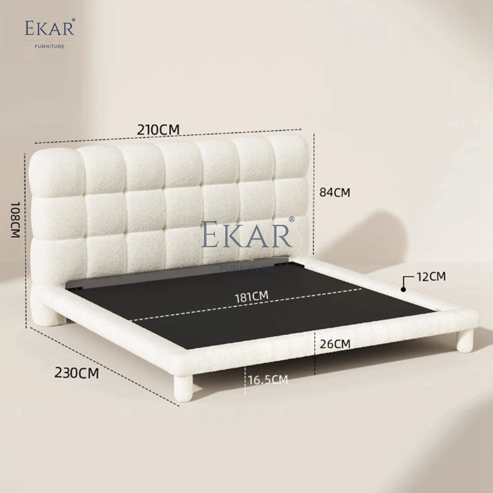 product new design ekar comfortable sherpa bed back bedroom bed-65