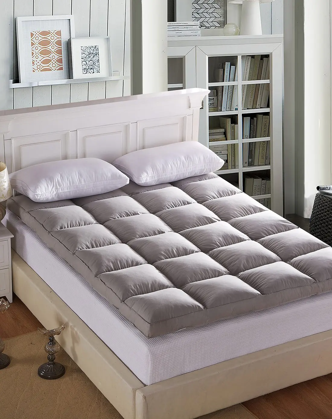 Soft Duck Feather Mattress Topper King Size Tatami Mattress Thickness