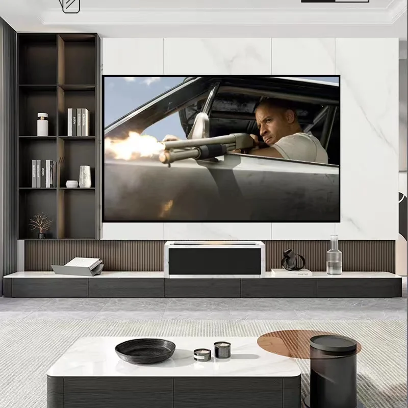 Electric Short Ust Projector Intergrated Tv Stands Ust