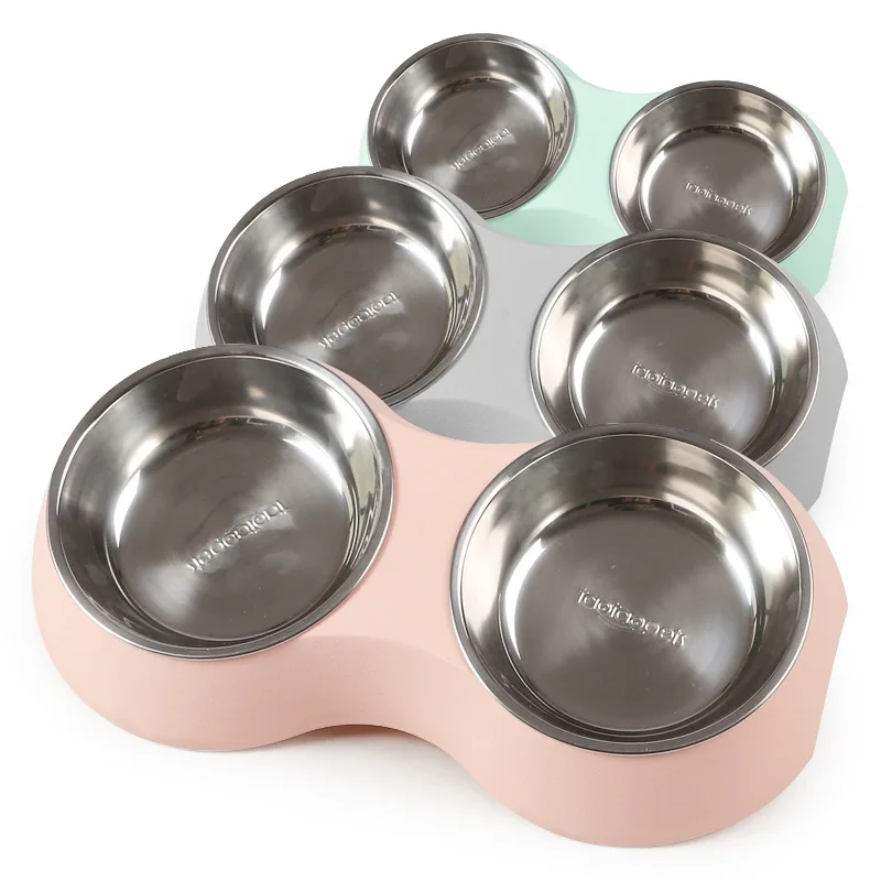 Оптовая продажа миски для питомцев кормушки Экологически чистая миска собак двойная герметичная кормления