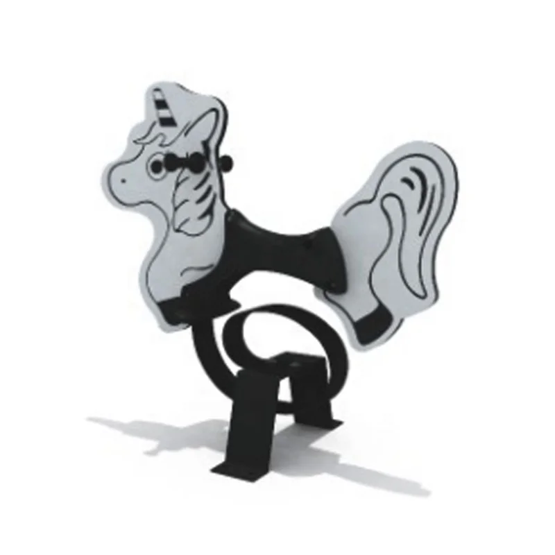 Cheap Children's Spring Rocking Horse Outdoor Playground Rocking Horse Toys PE Board Material Can Be Customized