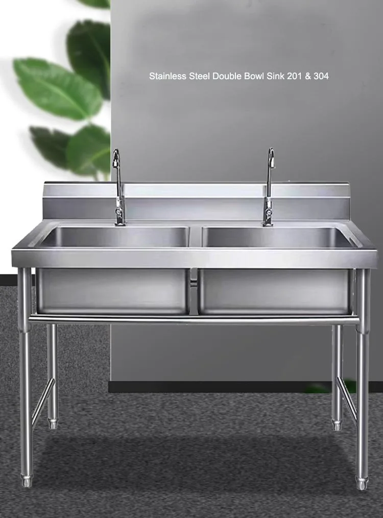 Freestanding Mobile Kitchen Sink Stainless Steel Price Industrial Hand