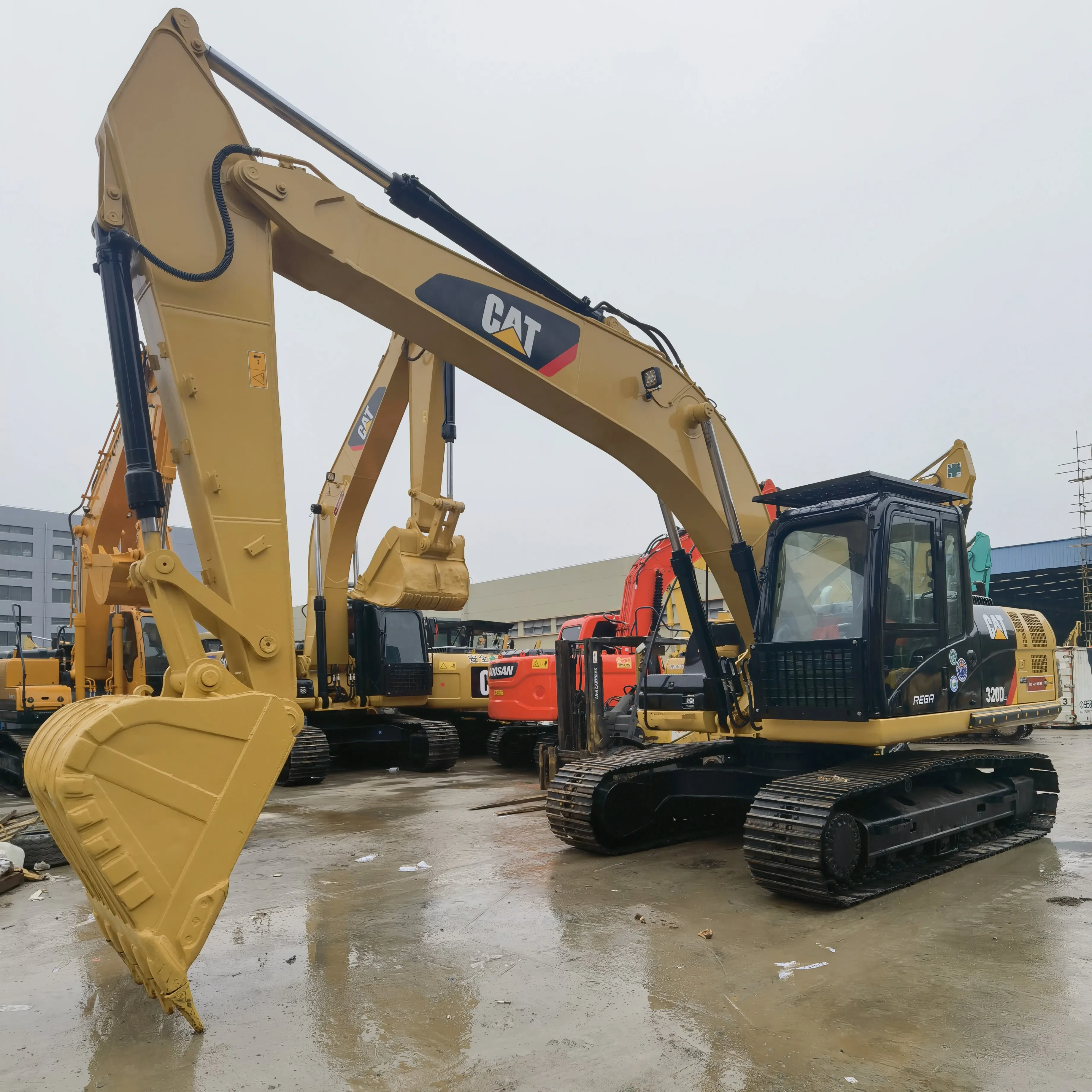 Crawler Used Excavadora Caterpillar Dl Excavator Machine Cat Japan