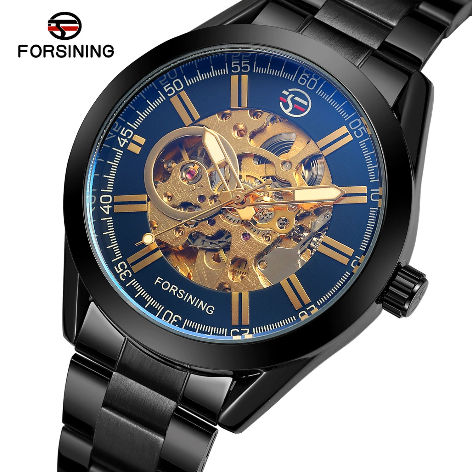 Forsining Skeleton Automatic Luxury Watch for Men