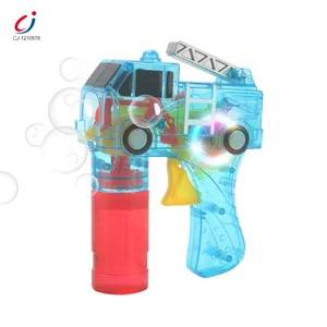 Chengji Wholesale Popular Outdoor Toy Plastic Fire Baby Toys Kids Bubble Gun Bubble Machine Blower Automatic Bubble Guns Toys