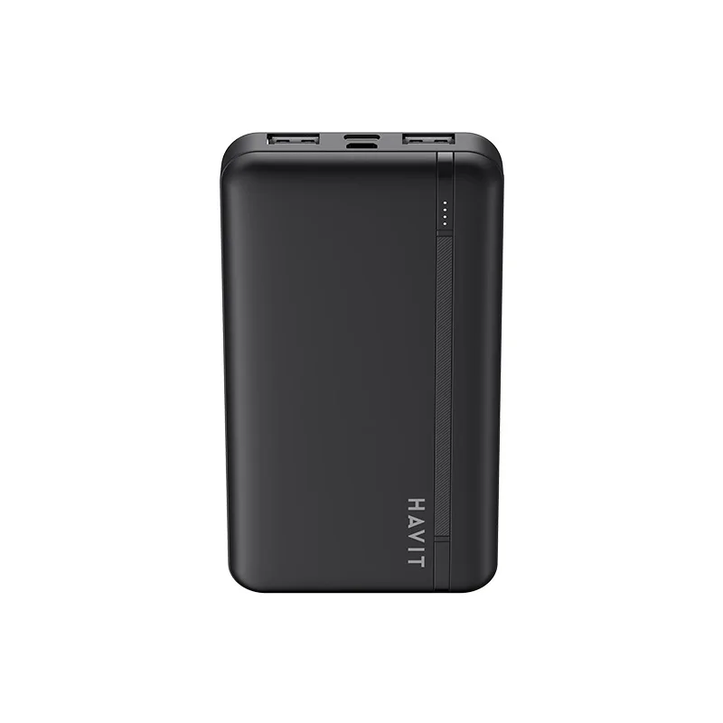 HAVITPB89ポータブルパワーバンク10000mAh、LEDディスプレイ付き