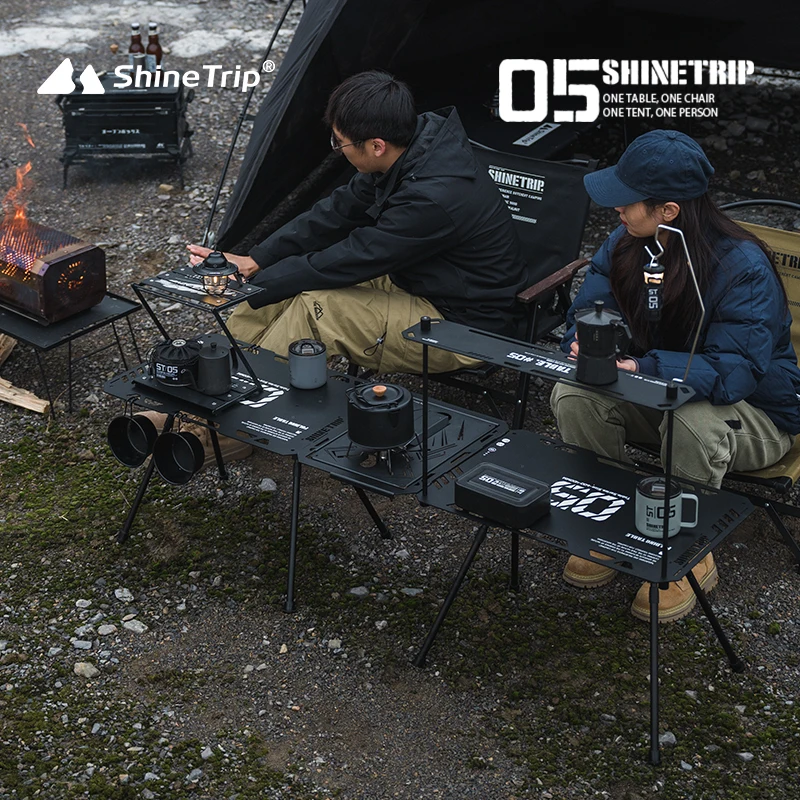 ShineTrip 05 Series Aluminum Folding Table - Portable, Lightweight