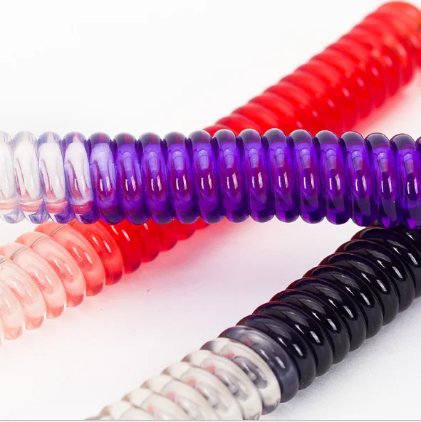 Custom Plastic Pvc Compression Springs Coil Spring for Sprial Hair Ties Crafts Keychains