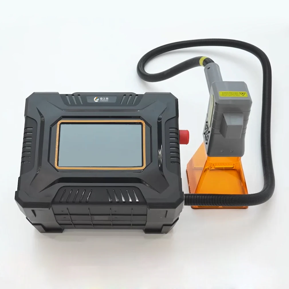 Original Factory Price 50W Handheld Manual Engraving Silver Metal Wood Logo Fiber Laser Marking Machine