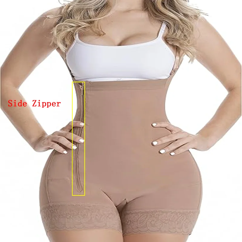 Women Side Zipper Colombian Girdles Post Surgery Gaine BBL Butt Lift Body Shaper Hourglass Girdle Sol Beauty Colombian Original
