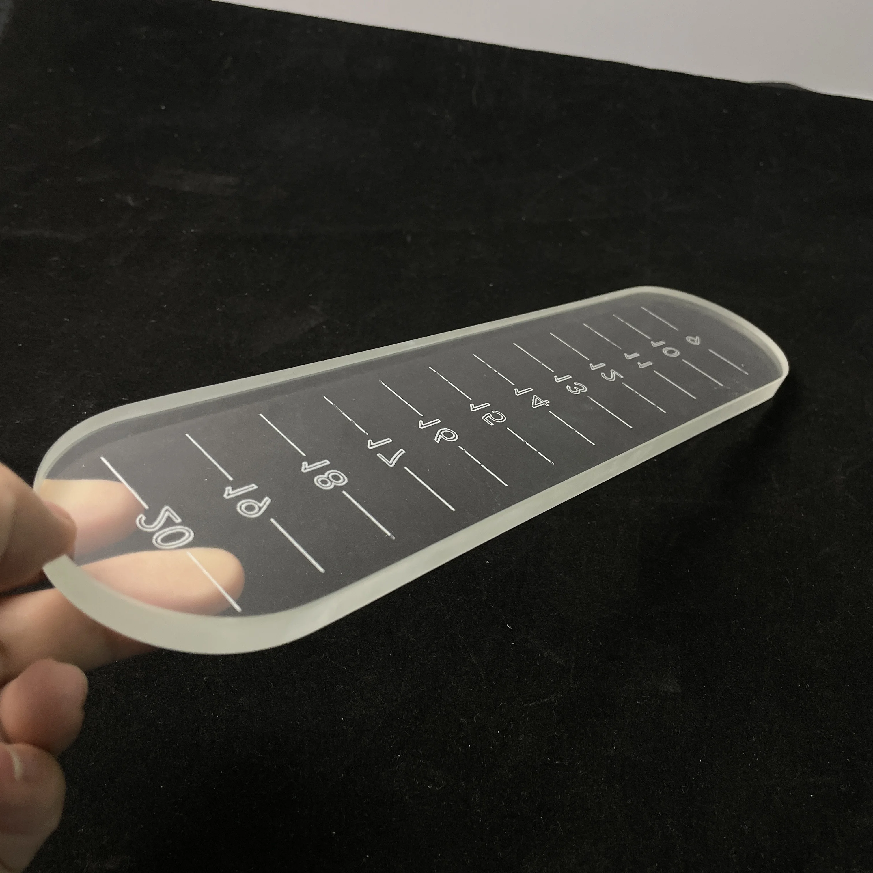 Custom printing glass with scale for boiler sight glass