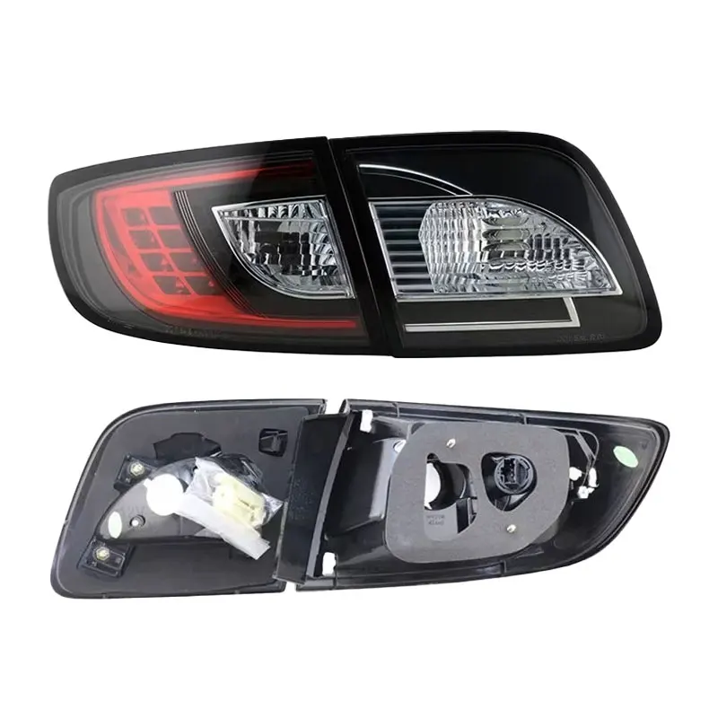 Mazda 3 LED Tail Lights 2003-2009 Mazda 3 Smoked Tail Lights Signal Rear Stop Brake Reversing Car Accessories Rear Lights