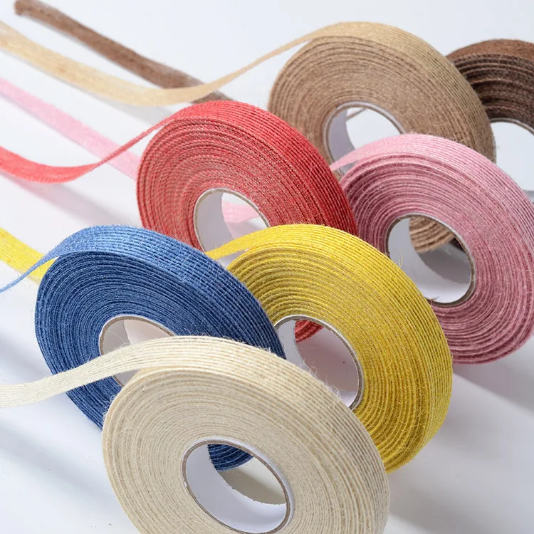 Джутовая лента в рулоне, цветная рыба, шелковая пеньковая веревка для рукоделия, проект «сделай сам», подарочная упаковка, украшение для рождественской елки, свадьбы