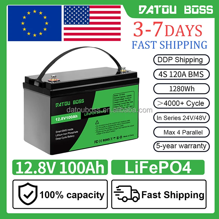 DATOUBOSS DT12-100 6000サイクルLiFePO4バッテリー1280Wh