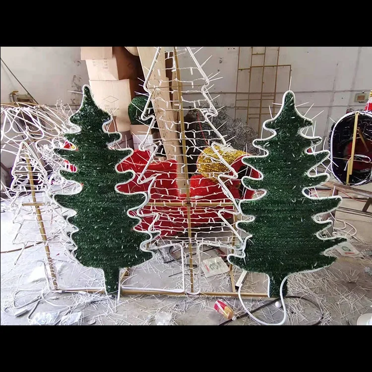 LED Lighting Purple Christmas Tree With butterfly Ornaments for Mall Square Theme Park