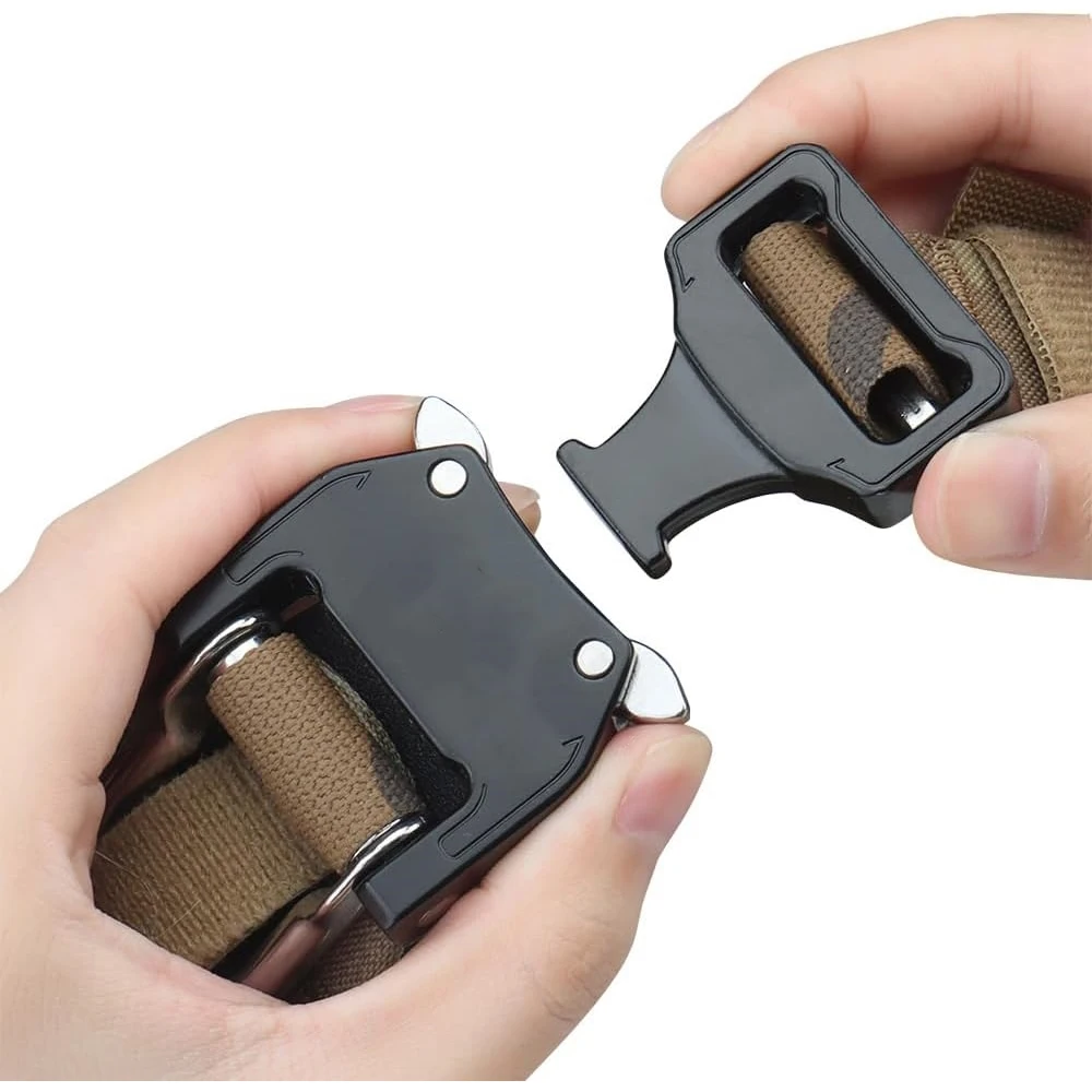 Hot Selling Adjustable Sports Training Lightweight Tactical Belts Men Quick Release Buckle Molle Outer Belt