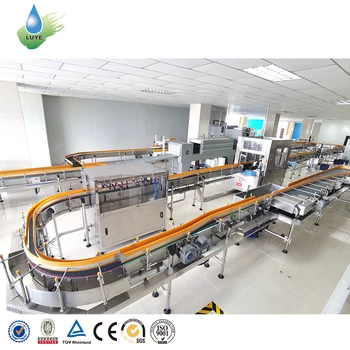 Automatic PET Plastic Small Bottle Pure Drinking Mineral Water Production Line 3 in 1 Bottle Water Filling Capping Machine