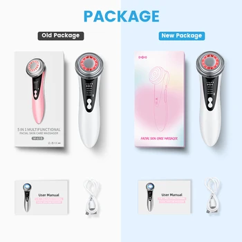 美颜器 2025离子电渗机面部振动光子嫩肤热按摩家庭美容面部提升按摩器装置