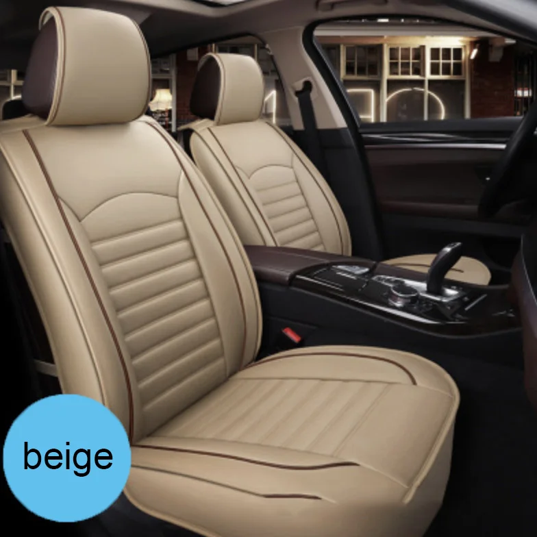 New Arrival Universal Luxury Custom Pu Leather 5d Full Set 5 Car Seat