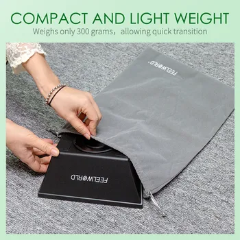 FEELWORLD TP2A 8"HD Teleprompter Kit OEM Factory Direct with Remote Control Lens Adapters for DSLR/Phone/Tablet Video Production detail image