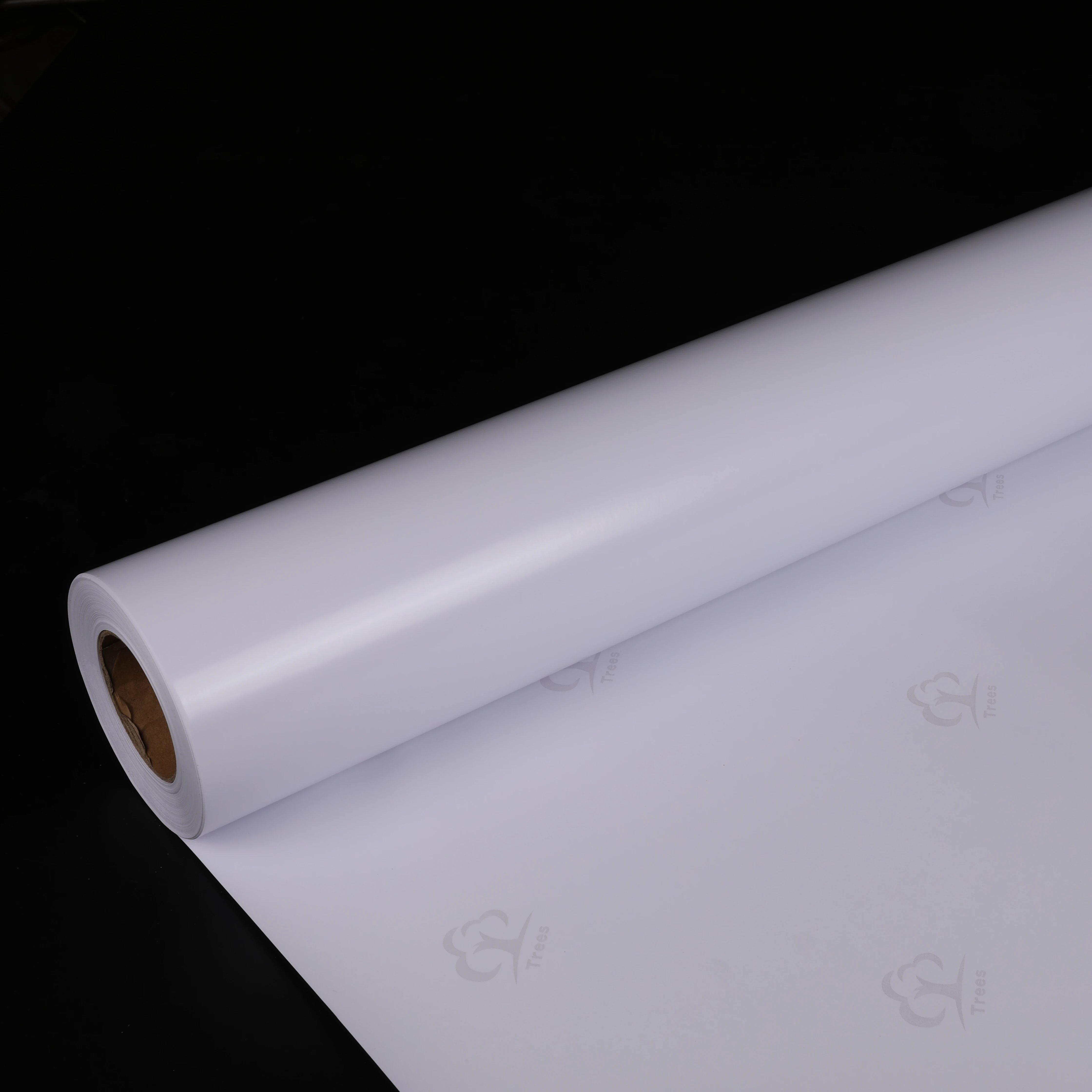 Wholesale Price Ultra  Matte PP Paper  High Tack  Adhesive Series(Non-Waterproof) Roll Sticker Material Factory