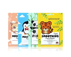 OEM Mascarilla Facial Belleza Animalles Facial Mask Animals Deep Moisturizing Whitening Animal Print Face Mask Sheet
