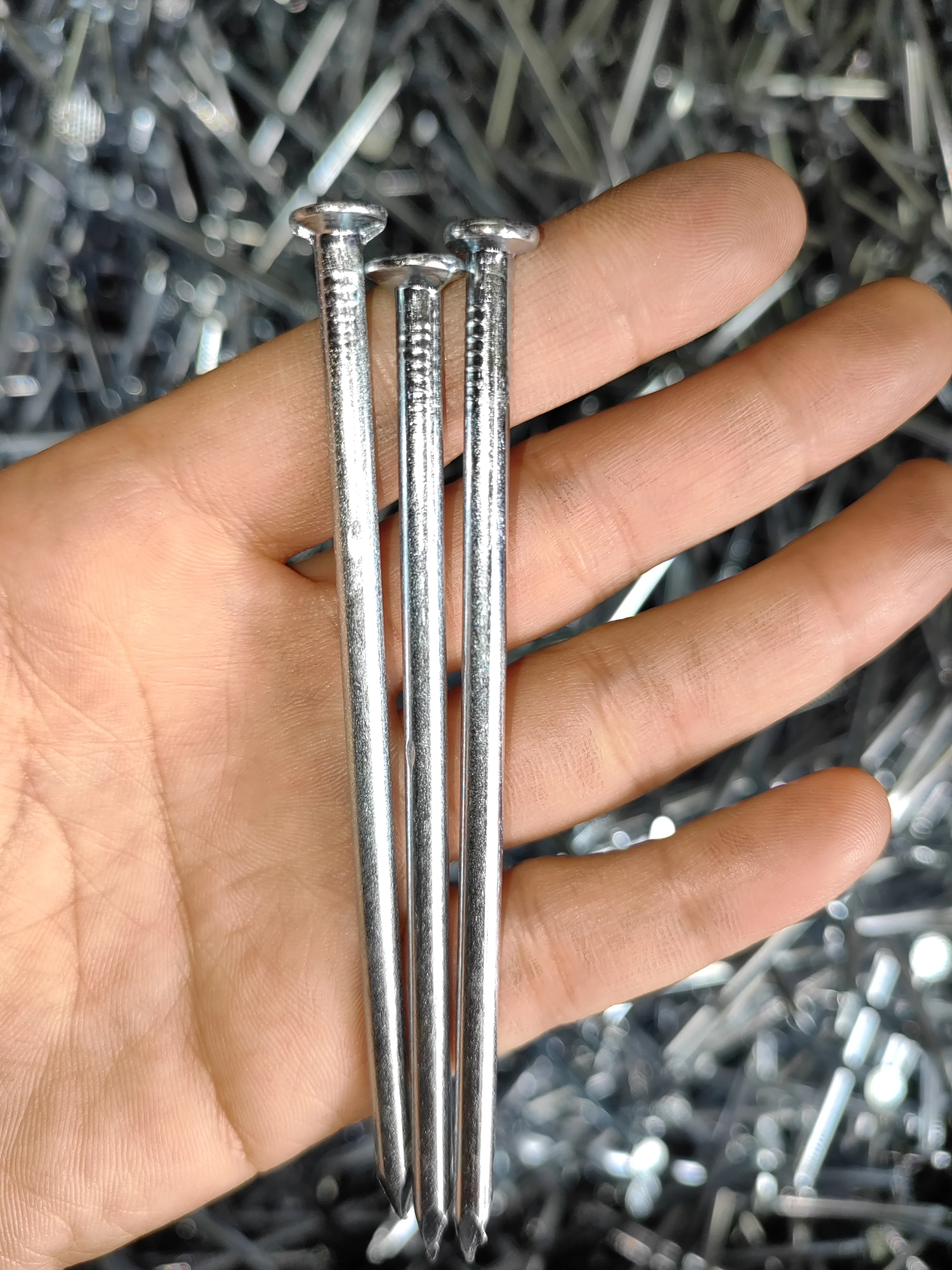 Ordinary Nail Custom Pure Clous Iron Nails 5mm Diameter 7cm 15cm 20cm 10cm Round Head Construction Flat Head Style Polished