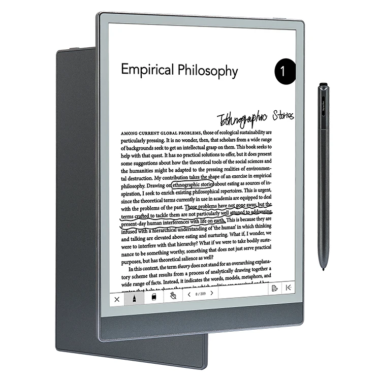 2024 Adjustable Warm and Cool Light Remarkable 10.3 Ereader 4+64GB E-ink Tablet with Stylus