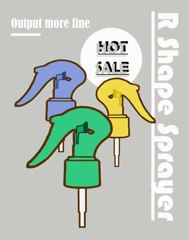 All Plastic Trigger Sprayer with No Metal Spring for Cleaning Chemicals ...